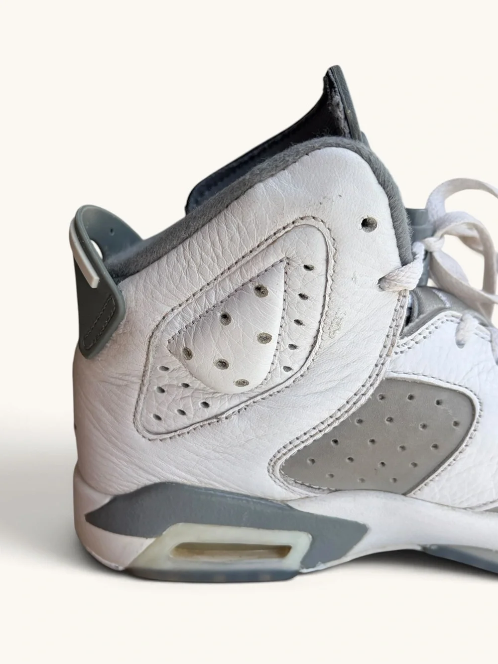Jordan Kids High-Top Sneakers in White and Gray